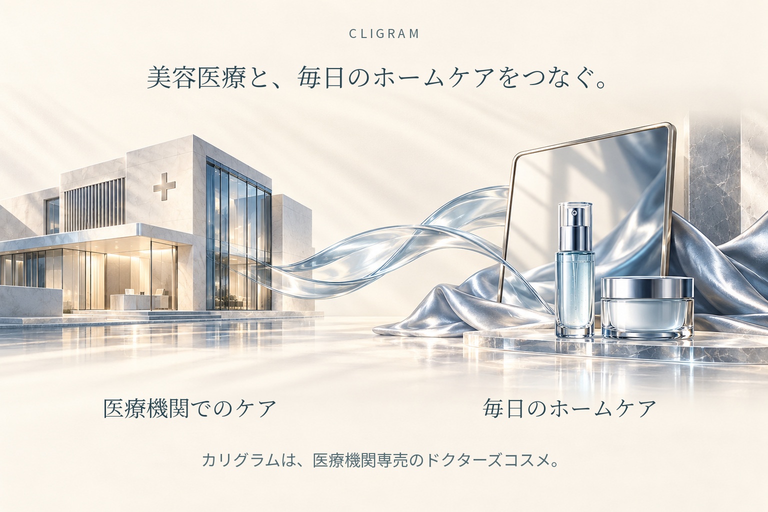 美容医療と毎日のホームケアをつなぐ医療機関専売ドクターズコスメ「カリグラム」