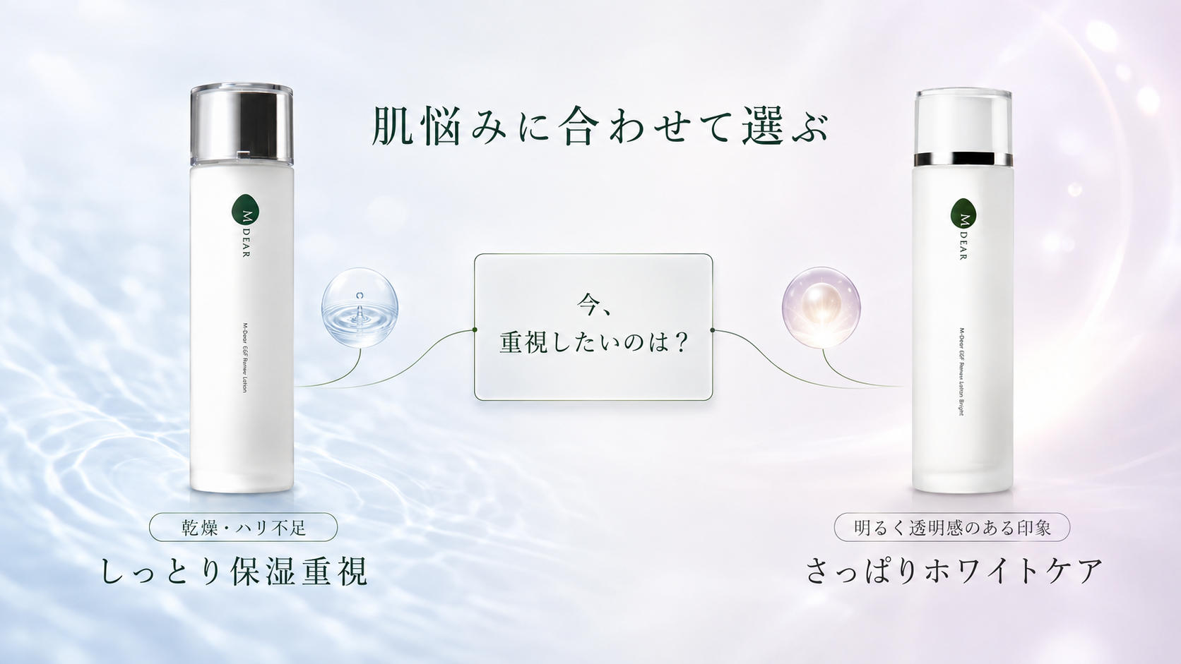 どっちを選ぶ？肌悩み別の選び方