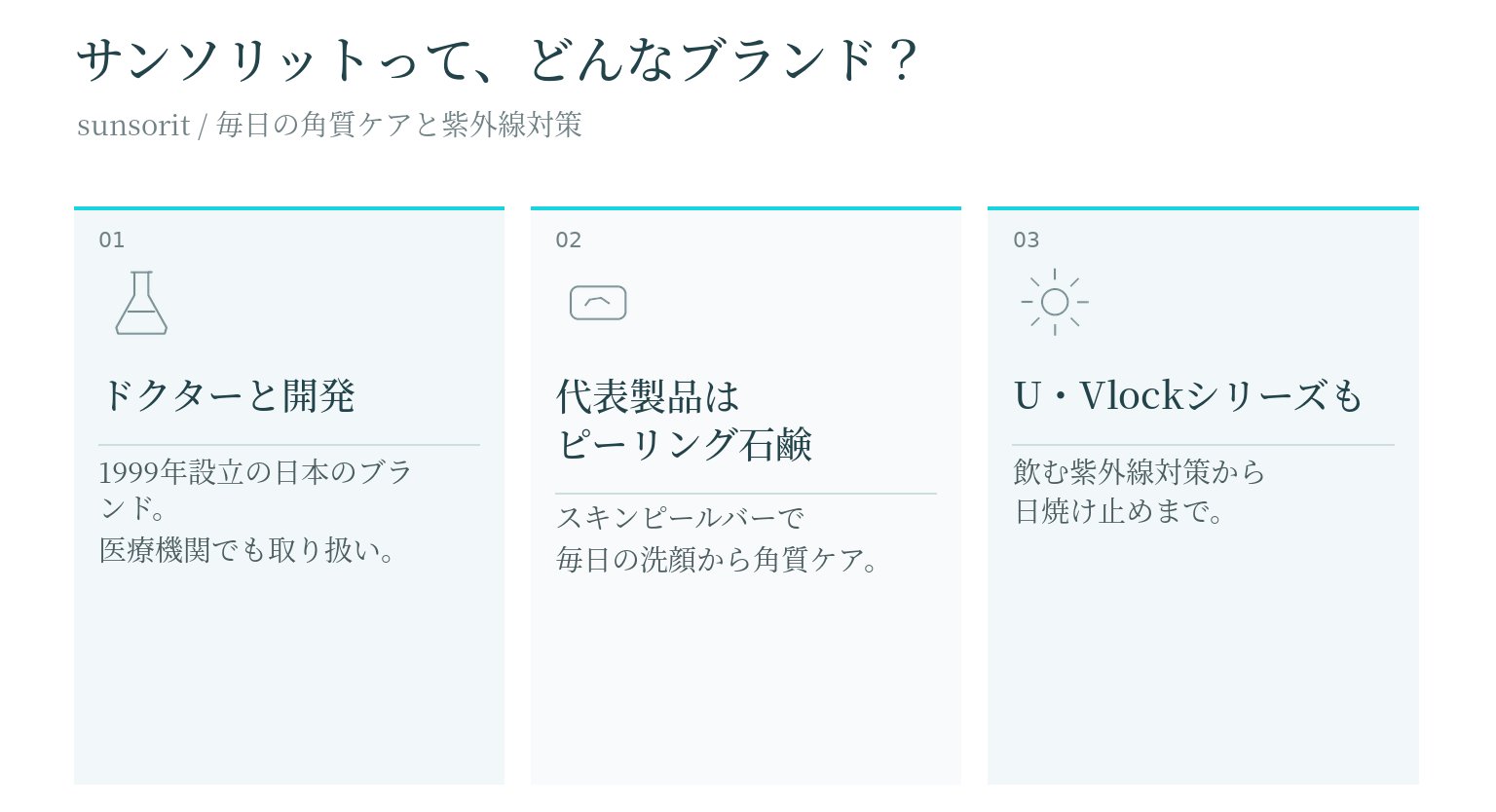 サンソリットの特徴をまとめたイラスト