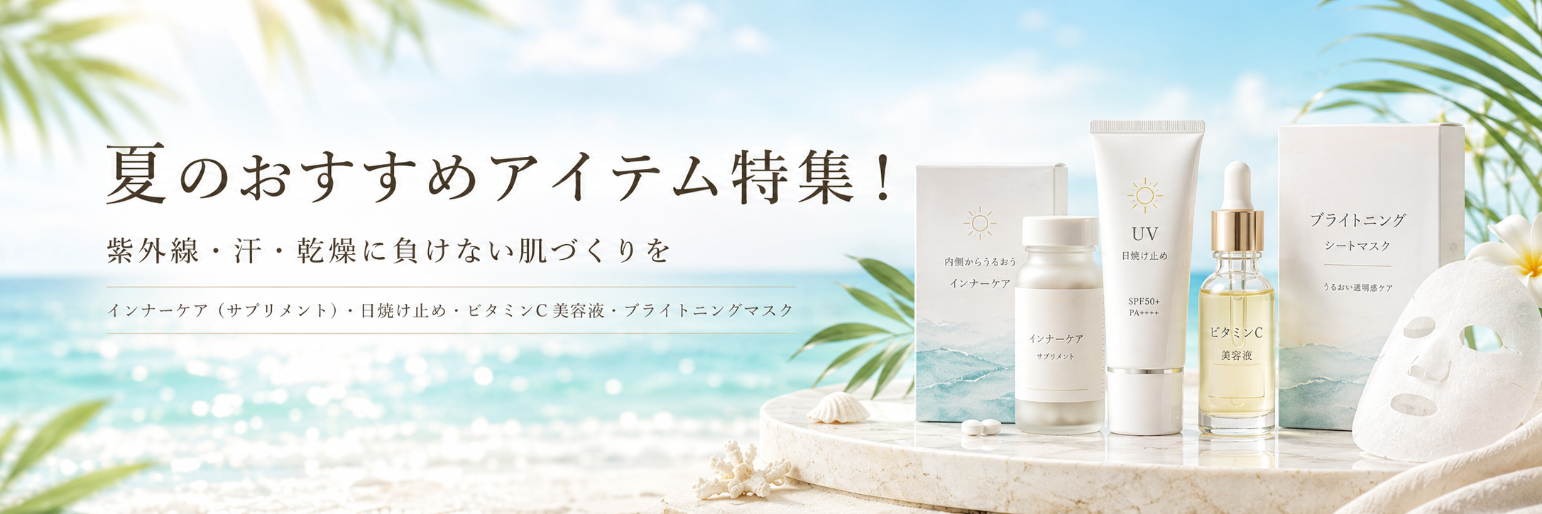 夏のおすすめアイテム特集｜紫外線・汗・乾燥対策におすすめのドクターズコスメ