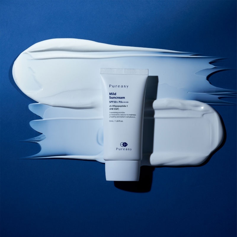 ピュレアジー マイルドサンクリーム SPF50+ PA++++ のみずみずしいテクスチャー